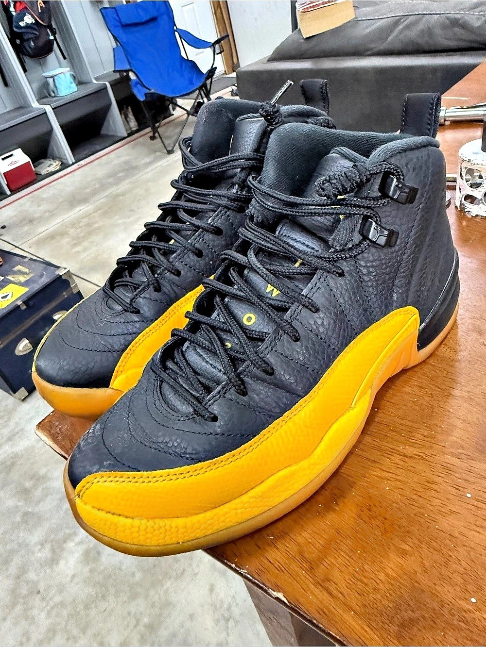 Jordan 12 Retro Black & Yellow US 5.5Y